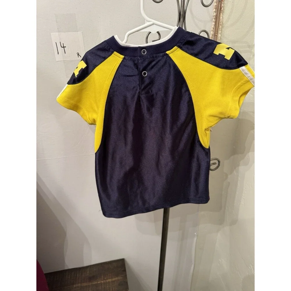 Adidas Michigan Wolverines Infant 2T Football Jersey Blue Yellow NCAA